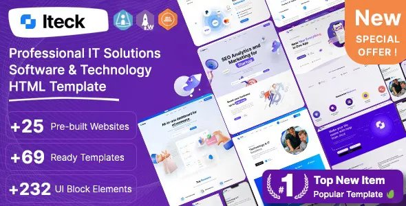 Iteck - Software &amp; Technology HTML Template v1.0