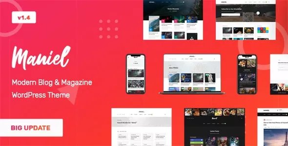 Maniel - Blog & Magazine WordPress Theme v1.5