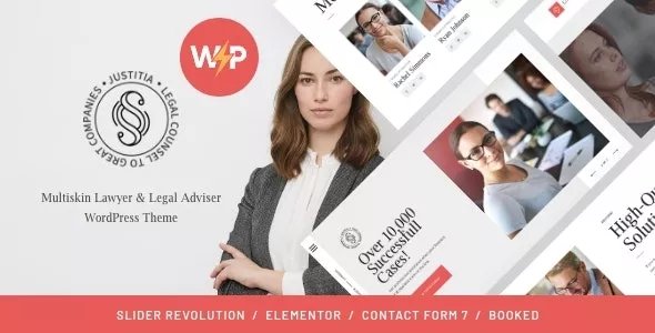 Justitia - Multiskin Lawyer & Legal Adviser WordPress Theme v1.0.6