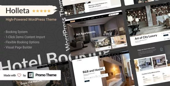 Holleta - Hotel Booking WordPress Theme v1.1.3