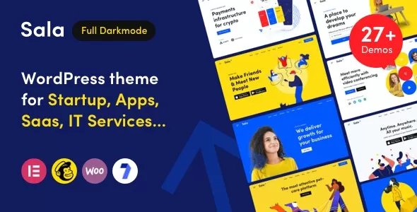 Sala - Startup & SaaS WordPress Theme v1.1.7