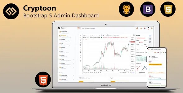 Cryptoon - Crypto Bootstrap Admin Template v1.4.0