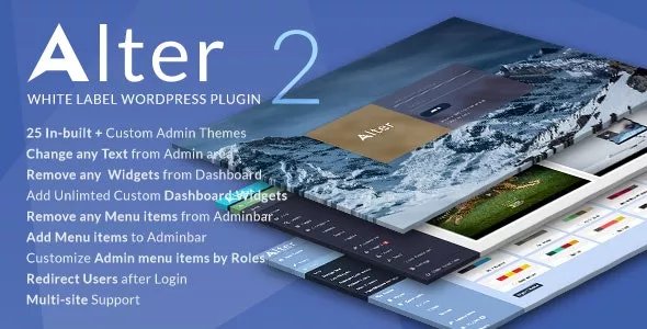 WpAlter - White Label Wordpress Plugin v2.5.0