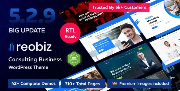 Reobiz - Consulting Business WordPress Theme v5.2.9