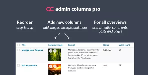 Admin Columns Pro - Wordpress Column Manager Admin Panel v6.4.21