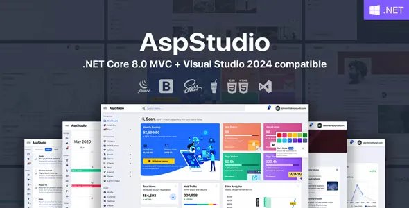 AspStudio - ASP.NET Core 7.0 MVC Bootstrap 5 Admin Template v4.1