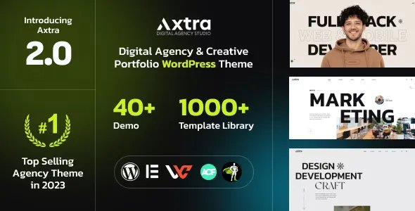 Axtra - Digital Agency Creative Portfolio Theme v3.0.3