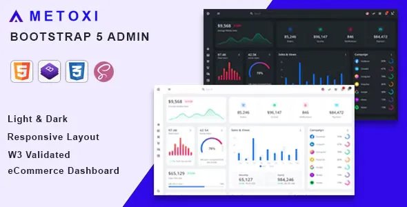 Metoxi - Bootstrap 5 Admin Dashboard Template