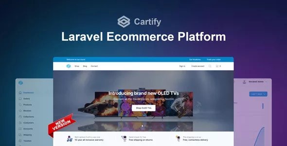 Cartify - Laravel Ecommerce Platform with Tailwind CSS v2.1.0