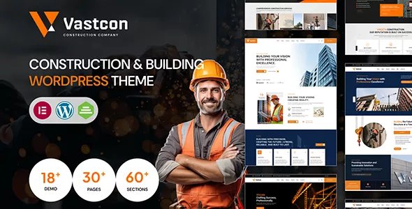 Vastcon - Construction &amp; Building WordPress Theme v1.0.1
