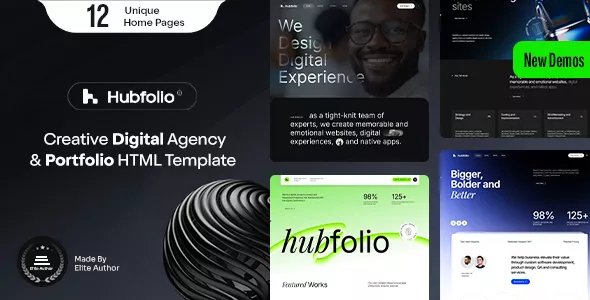 Hubfolio - Digital Agency & Portfolio Template v1.0.1