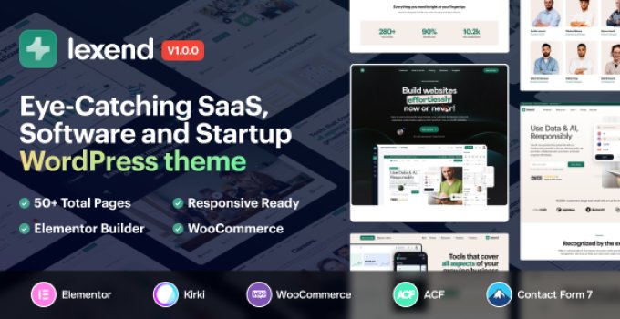 Lexend – Software, SaaS &amp; Startup WordPress Theme