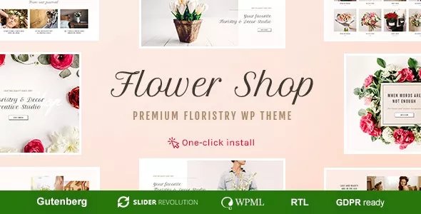 Flower Shop - Florist Boutique & Decoration Store WordPress Theme v1.2.0