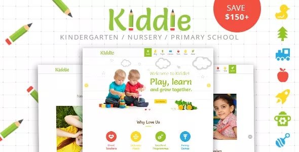 Kiddie - Kindergarten WordPress Theme v4.1.16