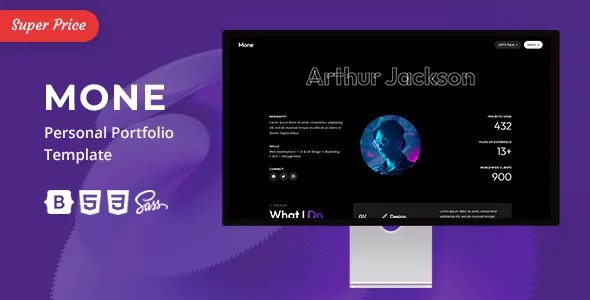 Mone v1.0.1 - Personal Portfolio Template