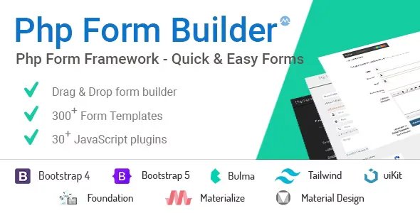 PHP Form Builder - Advanced HTML Forms Generator with Drag & Drop v6.1
