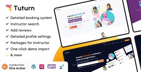 Tuturn - Online Tutors MarketPlace WordPress Theme v2.9