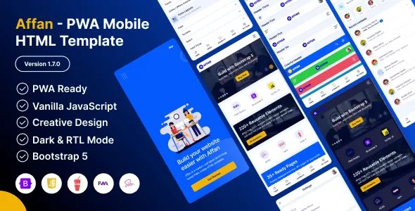 Affan - PWA Mobile HTML Template v1.7.0