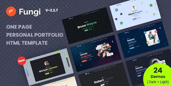 Fungi v2.2.7 - Personal Portfolio HTML Template