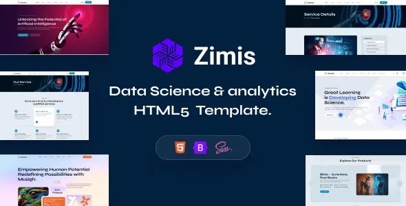 Zimis - Data Science &amp; Analytics HTML5 Template v1.0