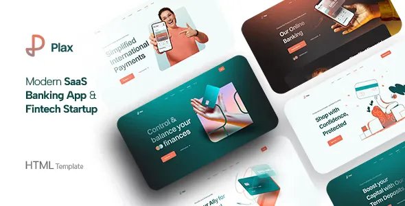 Plax - Finance & Fintech Startup HTML Template v1.0