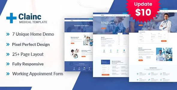 Clainc - Health And Medical HTML Template v1.0