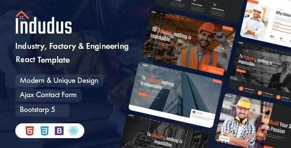 Indudus - Industry &amp; Factory Template v1.0