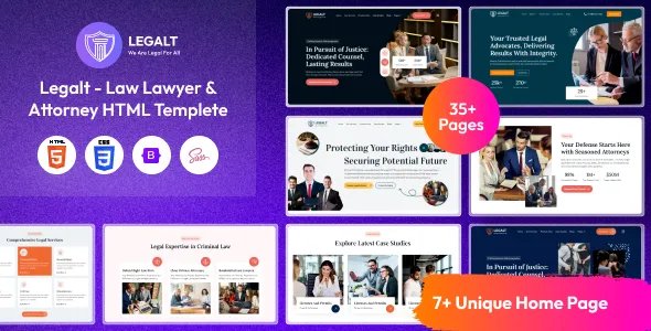 Legalt - Law Lawyer &amp; Attorney HTML Template