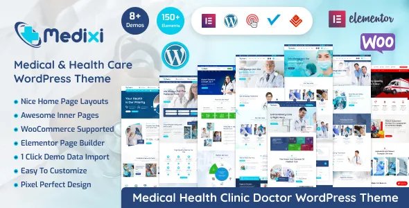 Medixi - Doctor &amp; Medical Care WordPress Theme v1.2.0