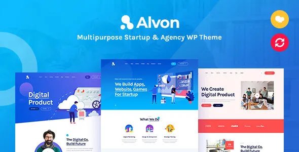 Alvon - Multipurpose Startup &amp; Agency WordPress Theme v2.0.2