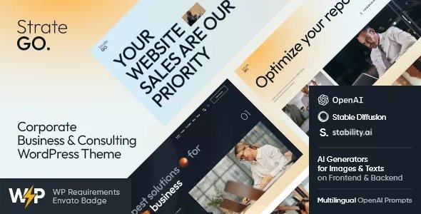 Stratego - Corporate Business &amp; Consulting WordPress Theme v1.4