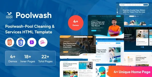 Poolwash - Pool Cleaning &amp; Services HTML Template v1.0