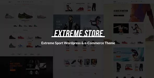 Extreme - Sports Clothing &amp; Equipment Store WordPress Theme v1.5.4