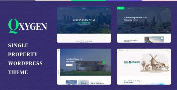Qxygen - Single Property WordPress Theme v1.0.9