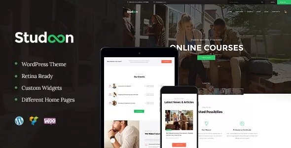 Studeon - An Education Center &amp; Training Courses WordPress Theme v1.1.16