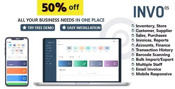 Invoice OS v4.0.0 - Invoice &amp; Email Invoice with Accounting