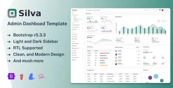 Silva - Bootstrap Admin &amp; Dashboard UI Kit v1.0