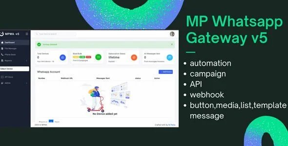 Whatsapp Gateway Multi Device v7.5