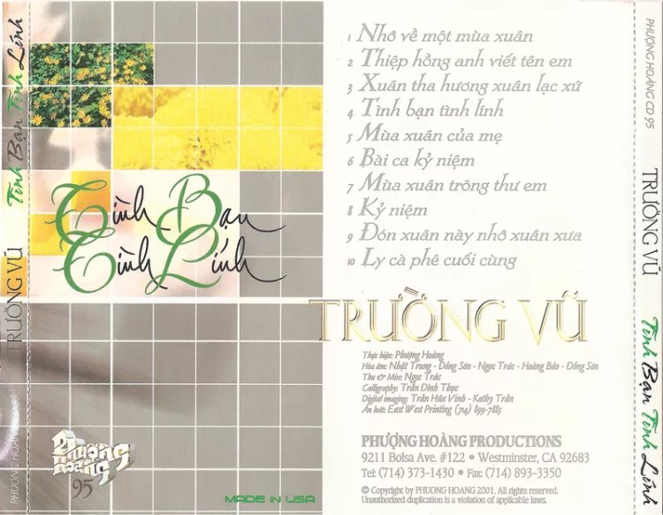 Trường Vũ - Tình Bạn Tình Lính 2001
