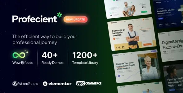 Profecient - Multipurpose Elementor Business &amp; WooCommerce WordPress Theme v1.1.2