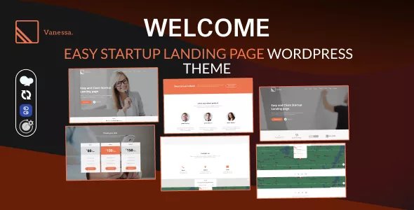 Vanessa - Easy Startup Landing Page WP Theme v1.0.8