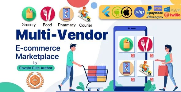 GoMarket - Food, Grocery, Pharmacy &amp; Courier Delivery App (Multi-Vendor Marketplace) v1.5.0