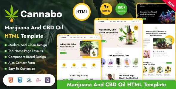 Cannabo - Medical Cannabis &amp; Marijuana HTML Template v1.0