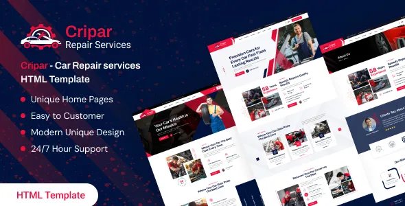 Cripar - Car Repair Services HTML Template