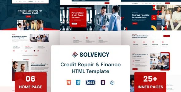 Solvency - Finance &amp; Credit Repair HTML Template