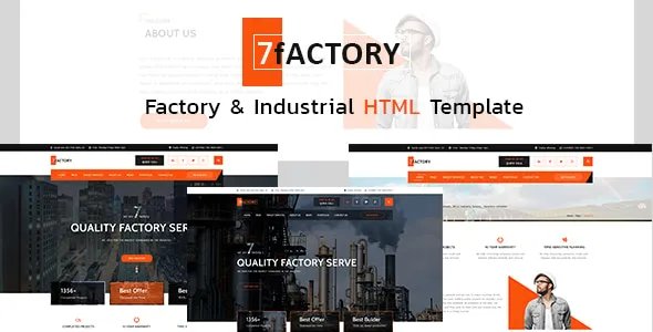 7fACTORY - Industrial, Factory &amp; Manufacturing HTML Template