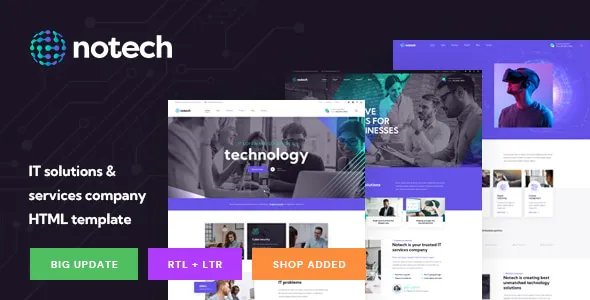 Notech - IT Solutions &amp; Services HTML Template