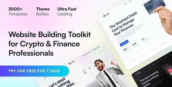 Level - Financial Technology &amp; Crypto WordPress Theme v3.0.5