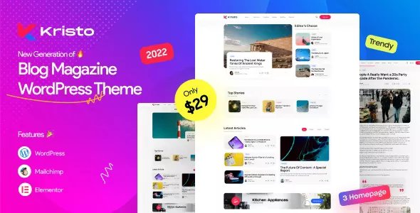 Kristo v2.4 - Modern Magazine WordPress Theme