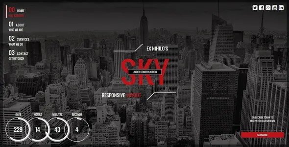 Sky - Responsive Coming Soon Page v1.4